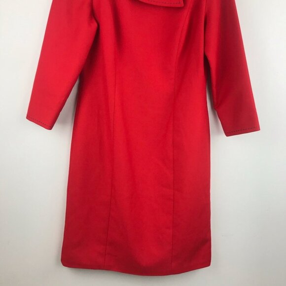 Tom And  Linda Platt Red Vintage Classic  Designer Pencil Dress women Size S - Picture 4 of 15